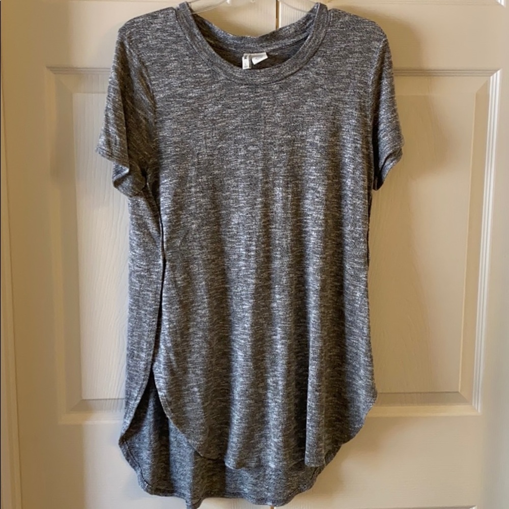 Mudd Grey Marled tunic length top